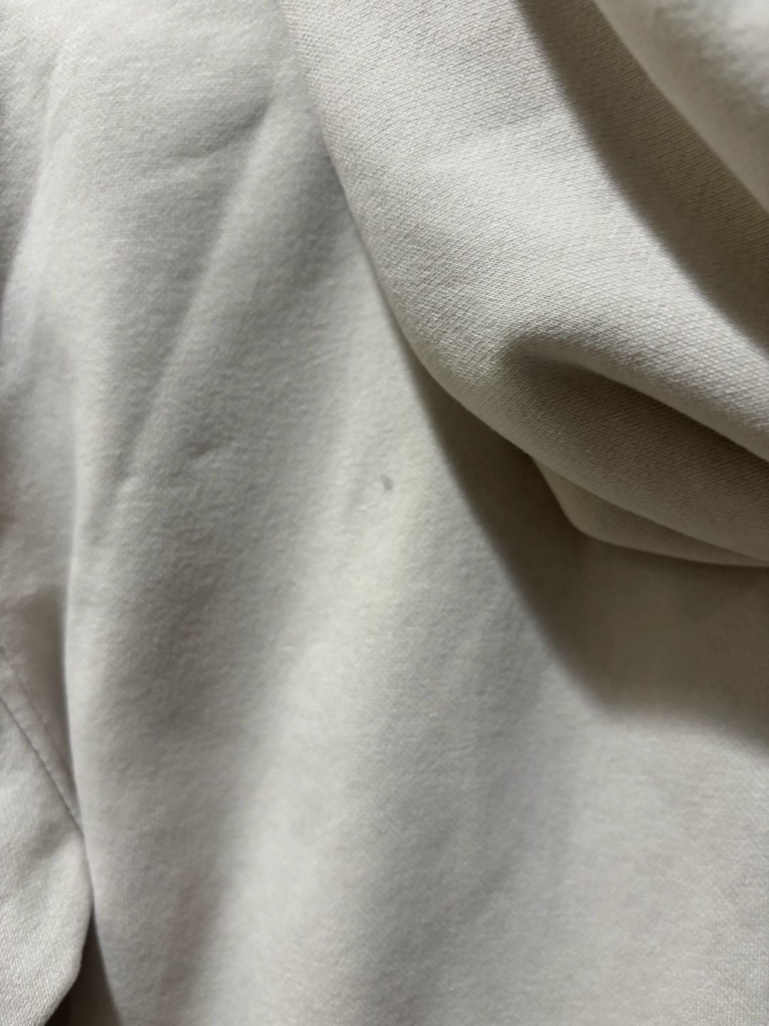 H&M Women’s XS Cream Full Zip Hoodie Neutral Minimalist Sweatshirt 9