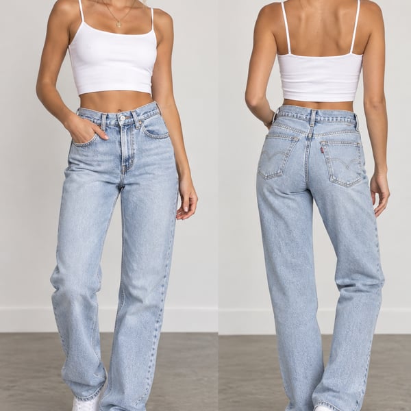 Zara Light Wash Straight Leg Jeans
M170