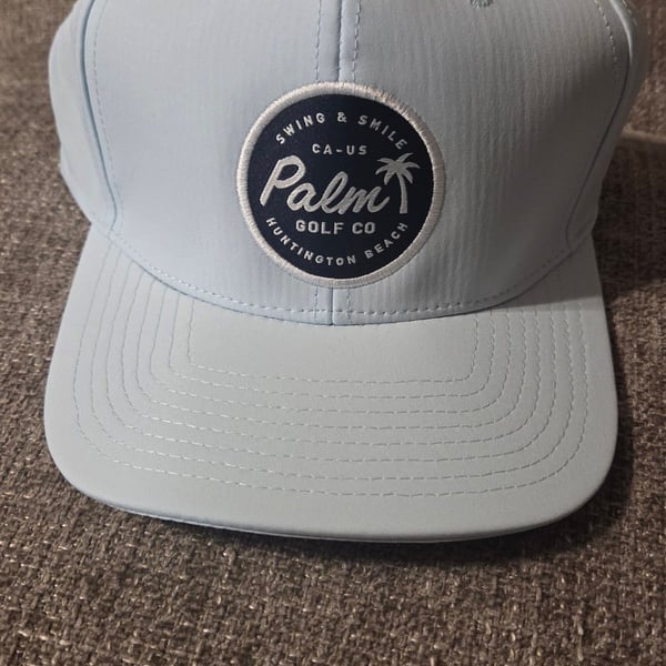 Palm Golf Co. Pacific Coast Performance Snapback Hat Light Blue