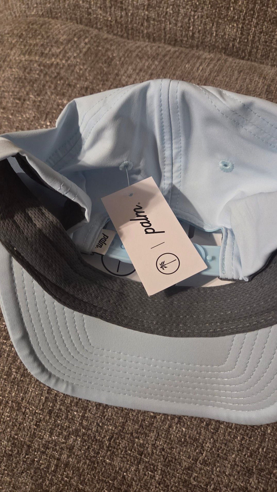 Palm Golf Co. Pacific Coast Performance Snapback Hat Light Blue 3