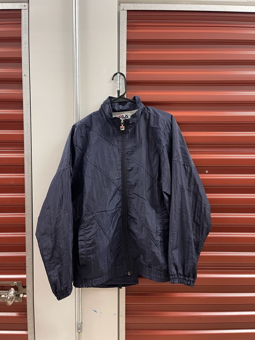 90’s Vintage Fila Made in Italy Navy Blue Track Set Jacket with pants 1