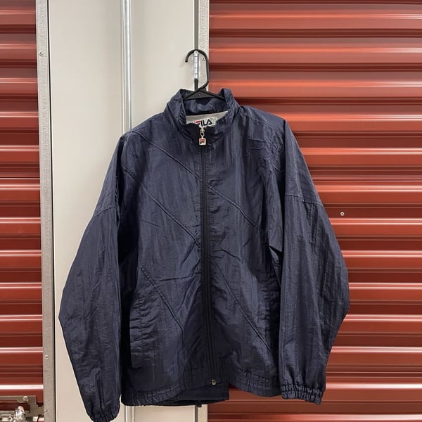90’s Vintage Fila Made in Italy Navy Blue Track Set Jacket with pants