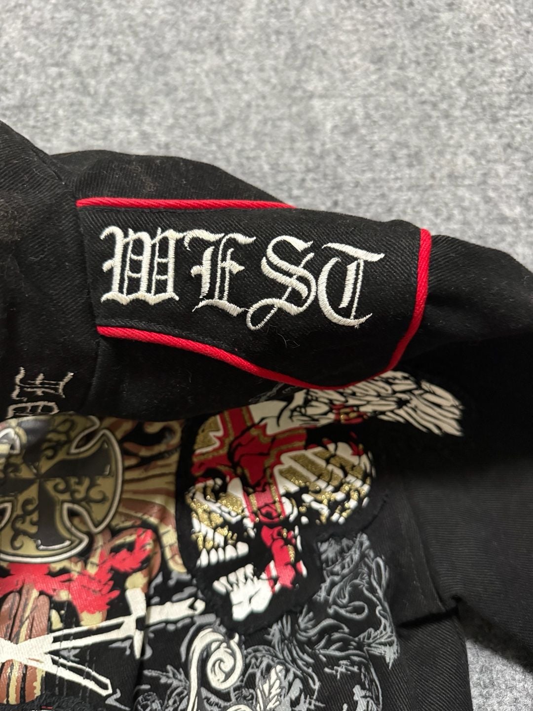 Raw Blue Fate Honor Skull Embroidery Black Jacket Size S
41 6