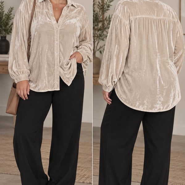 We The Free Free People Night Skies Velvet Shirt
42