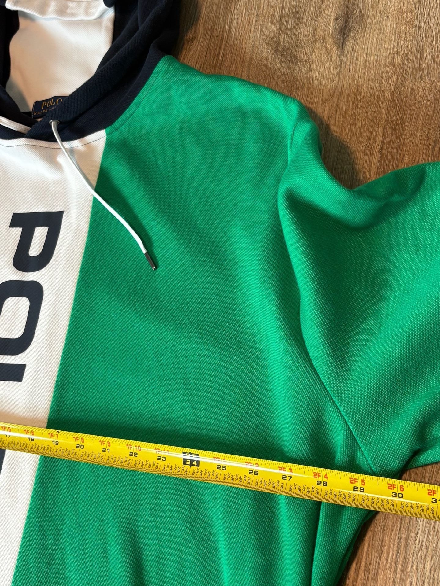 Polo Ralph Lauren Men's 3XLT Vertical Graphic Colorblock Mesh Hoodie Sweatshirt 9
