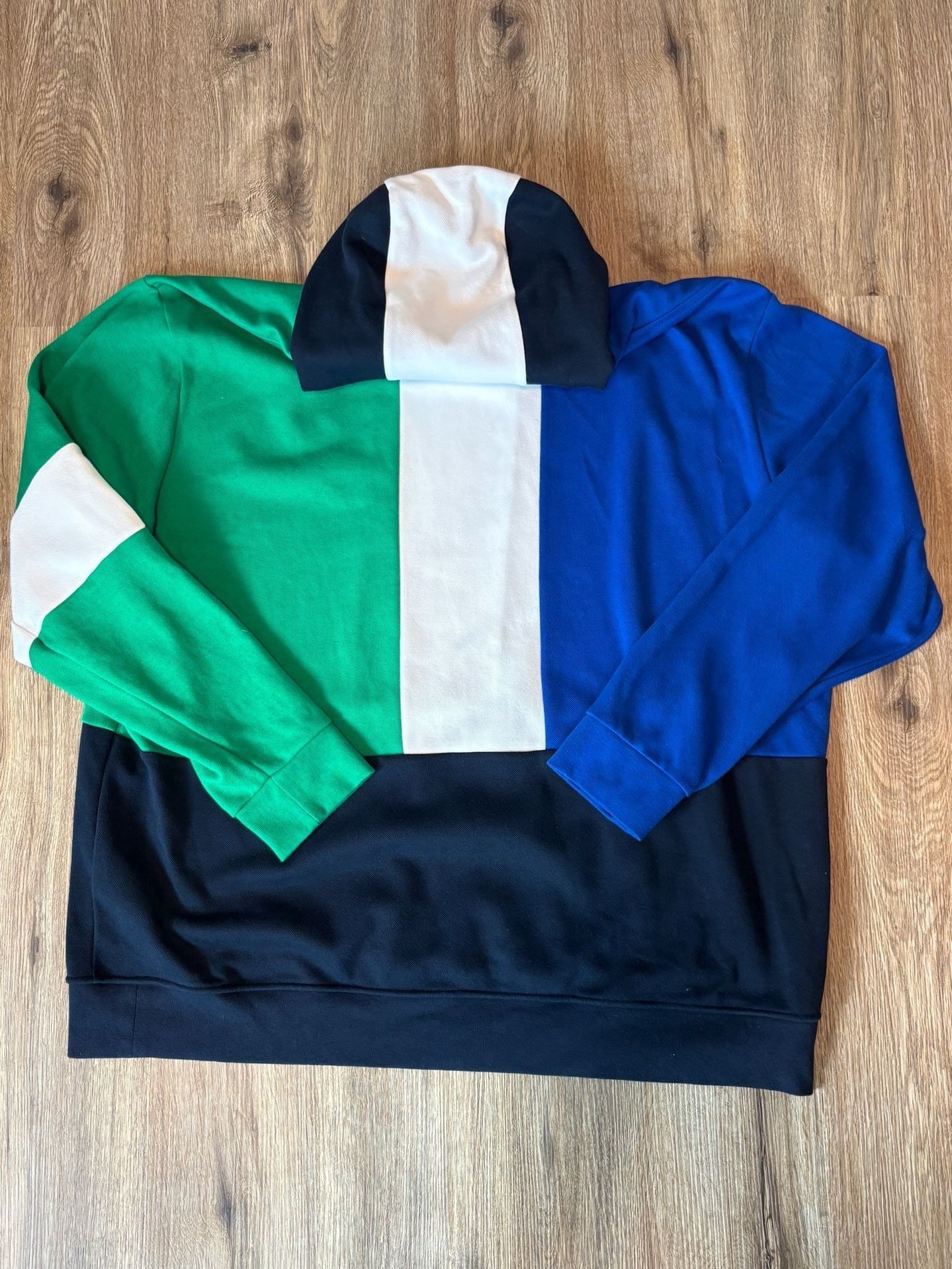 Polo Ralph Lauren Men's 3XLT Vertical Graphic Colorblock Mesh Hoodie Sweatshirt 11