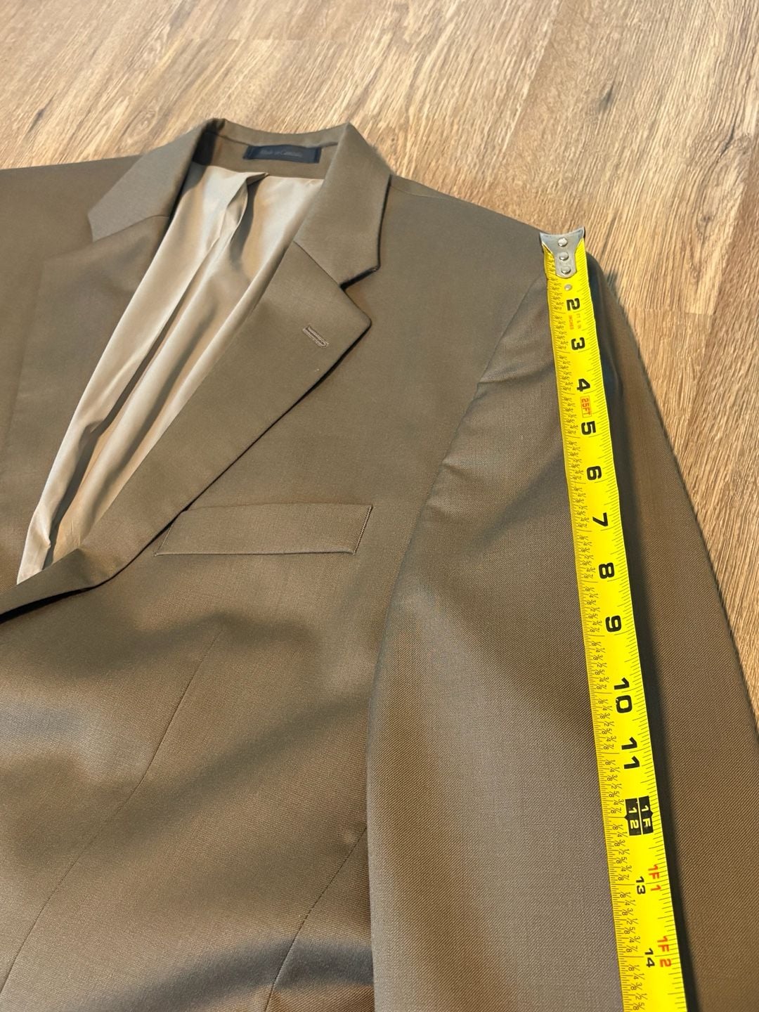 Lauren Ralph Lauren Men's Olive Green 100% Wool Two-Piece Suit 40L 10