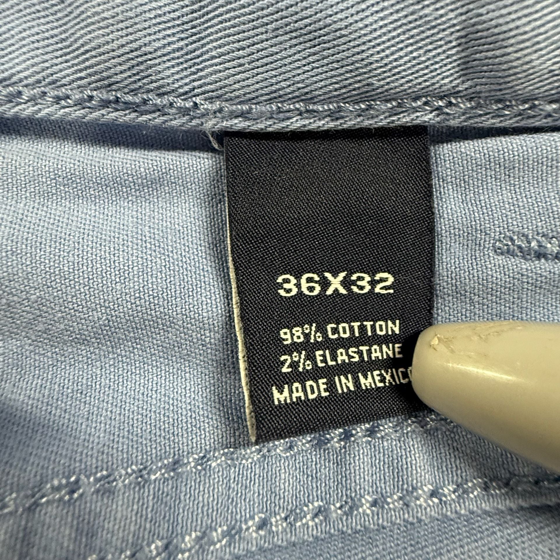 Cremieux Madison Classic Light Blue Cotton Blend Pants 36x32 4