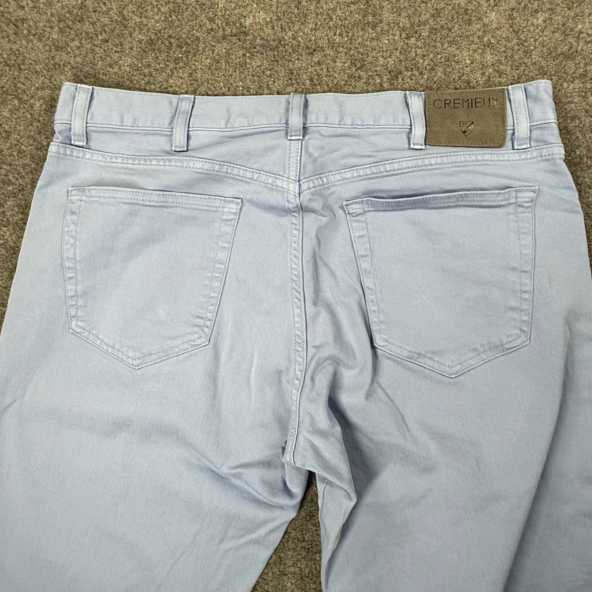 Cremieux Madison Classic Light Blue Cotton Blend Pants 36x32 7