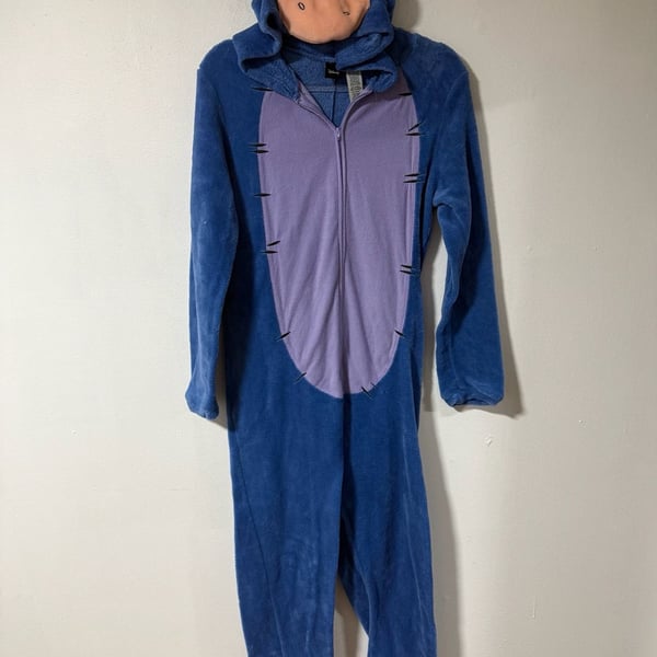 Disney Eeyore One Piece Pajamas Sleepwear Unionsuit Small