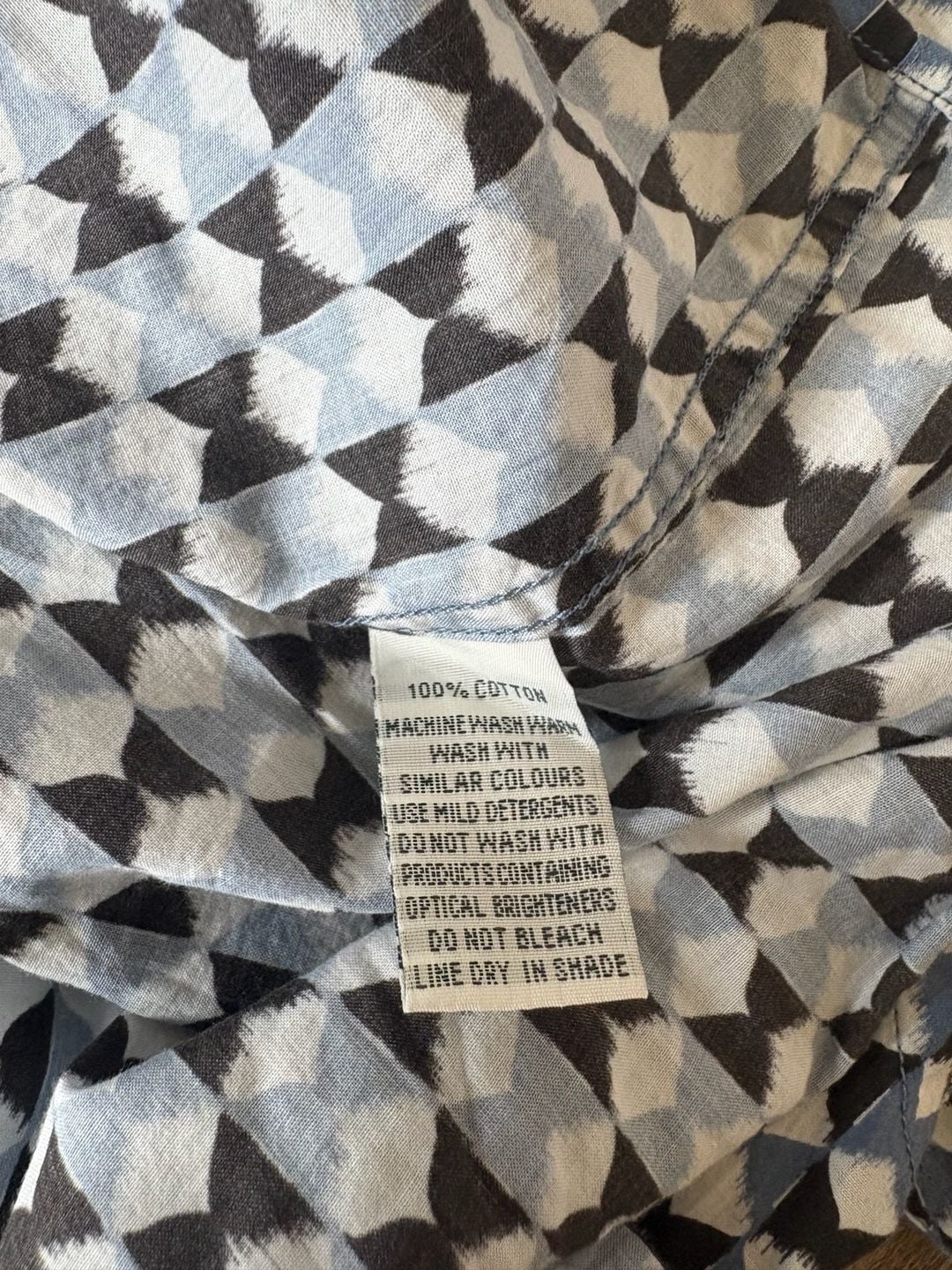 Rodd & Gunn Sports Fit Short Sleeve Button-Up Shirt Geometric Pattern Italy 2XL 11