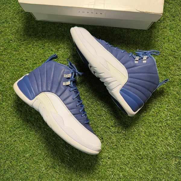 Jordan 12 Retro Indigo Stone Blue Legend Blue (Size 8)