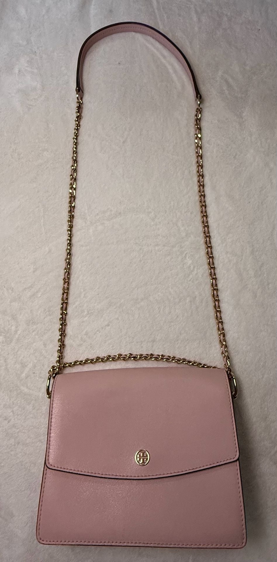 Tory Burch Pink Leather Emerson Envelope Convertible Chain Shoulder Bag 5