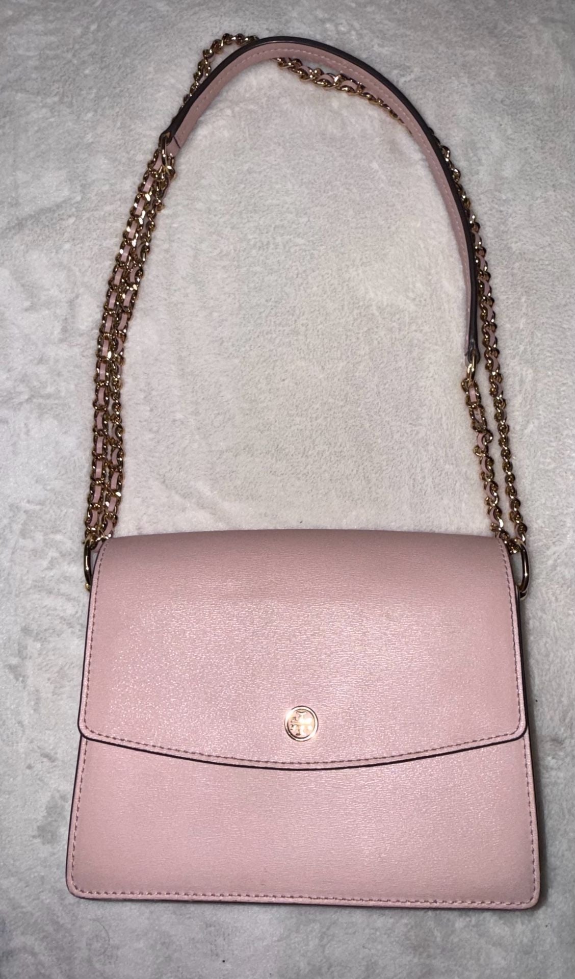 Tory Burch Pink Leather Emerson Envelope Convertible Chain Shoulder Bag 4