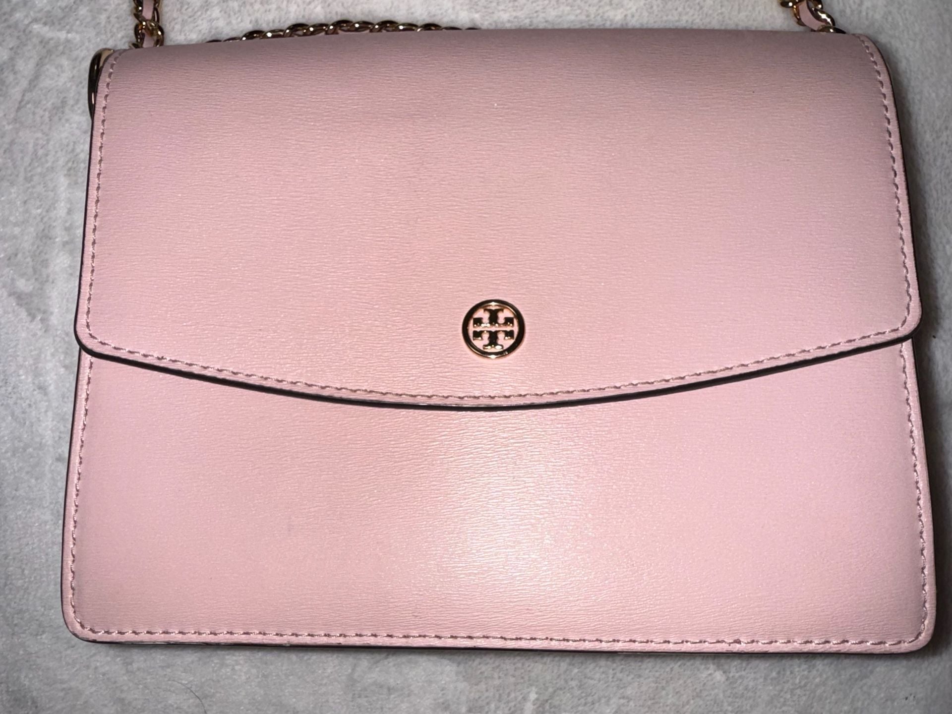 Tory Burch Pink Leather Emerson Envelope Convertible Chain Shoulder Bag 2