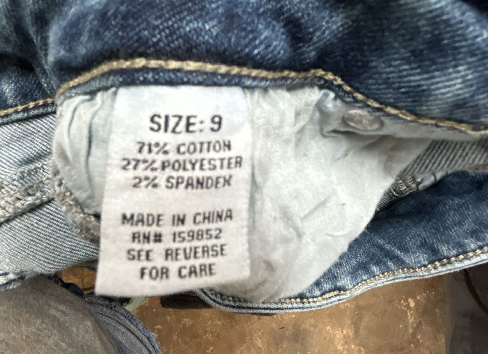 Social Butterfly Women's Blue Denim Embroidered Flared Jeans they are size 9  8