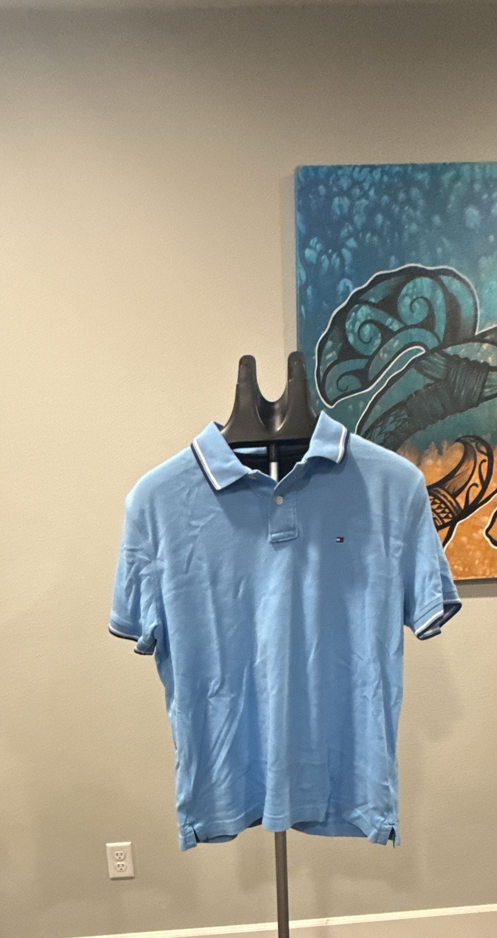 Tommy Hilfiger Blue Polo Shirt L-0012 6