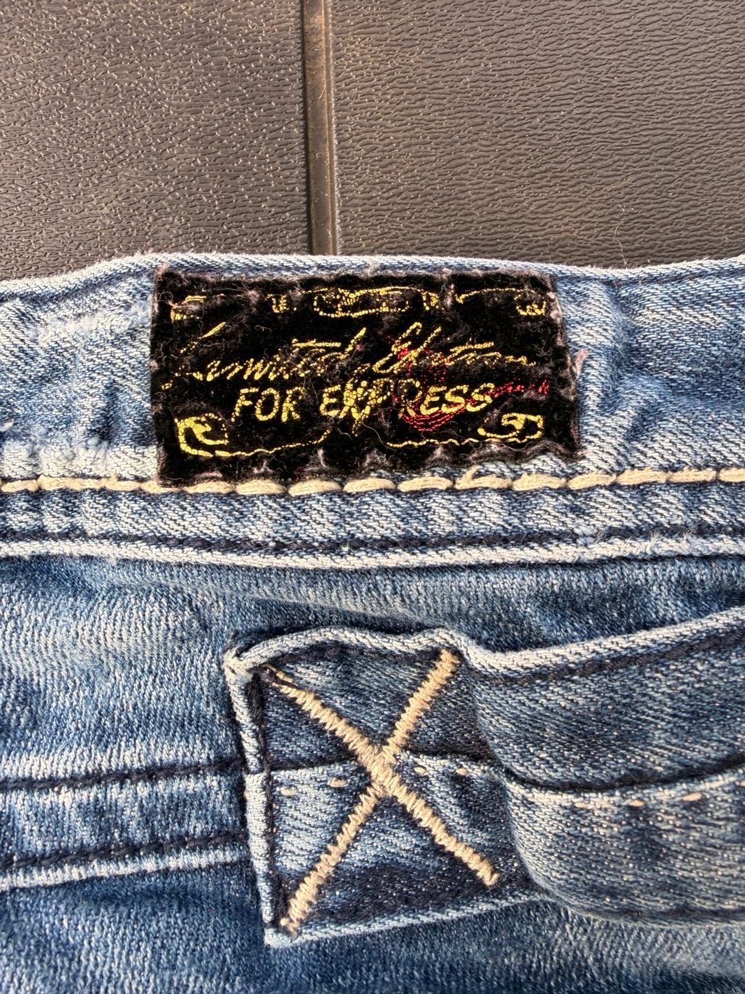 Limited Edition for Express Distressed Bootcut Jeans 6