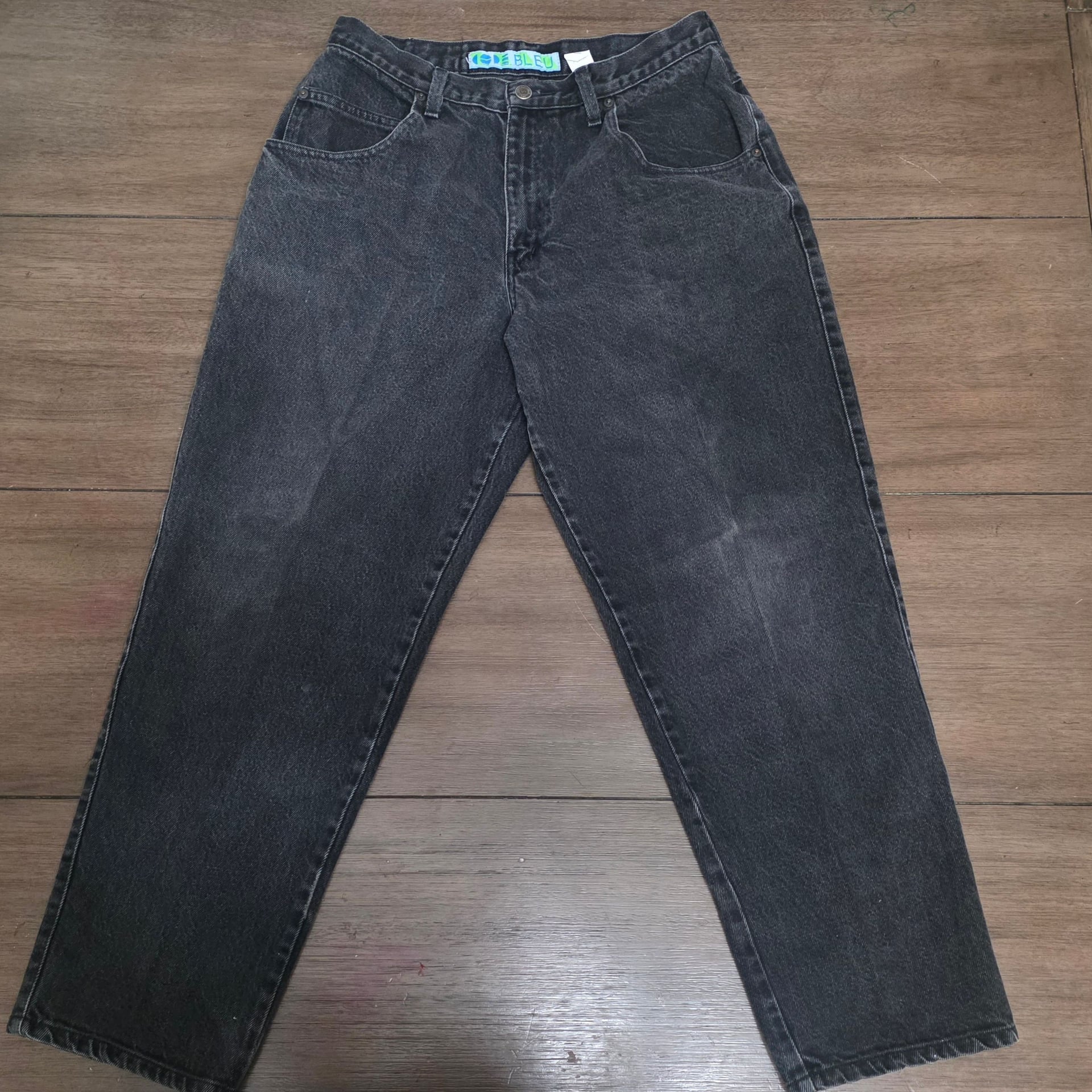 Vintage Code Bleu Vintage Black Denim Jeans 2