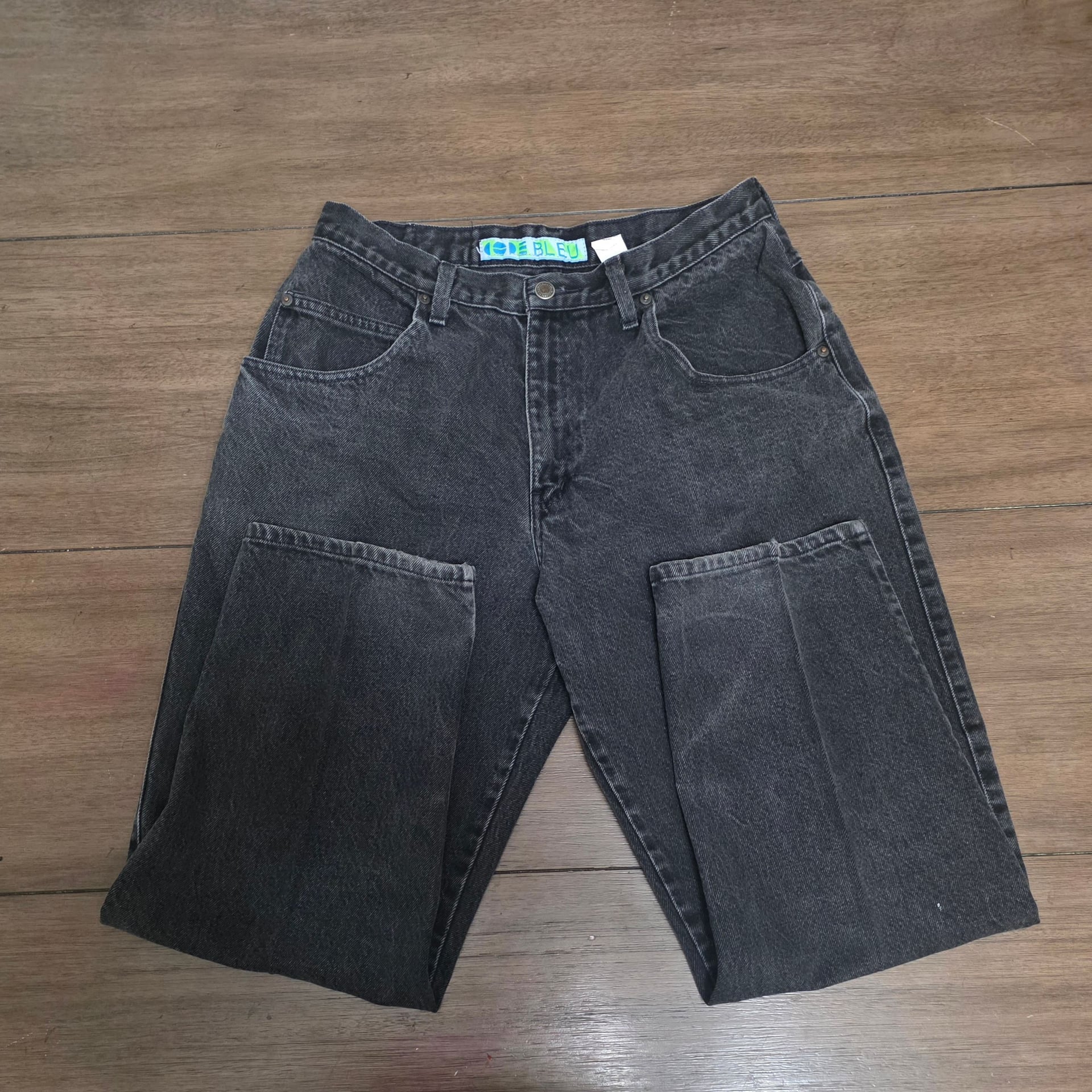 Vintage Code Bleu Vintage Black Denim Jeans 4