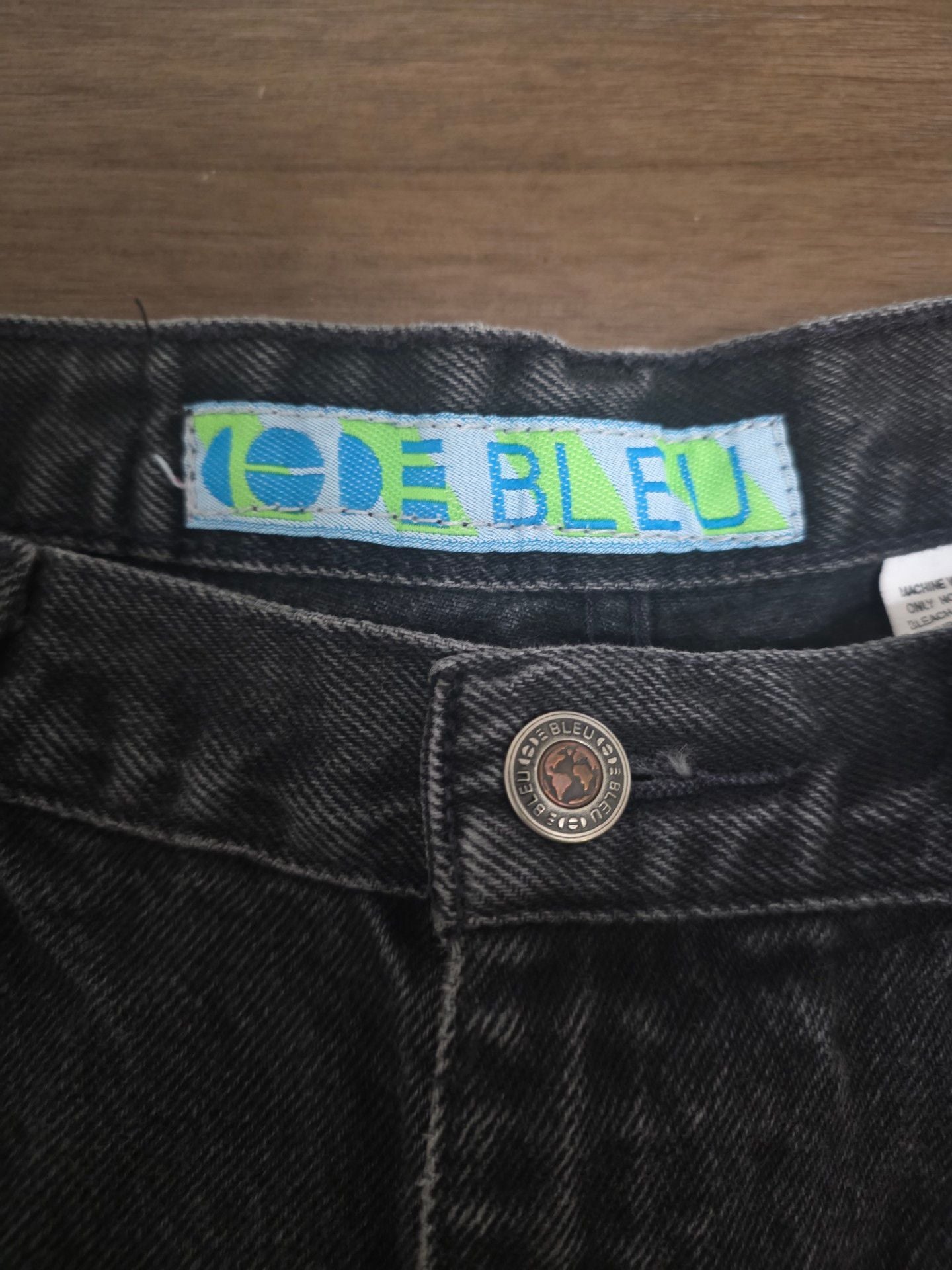 Vintage Code Bleu Vintage Black Denim Jeans 5