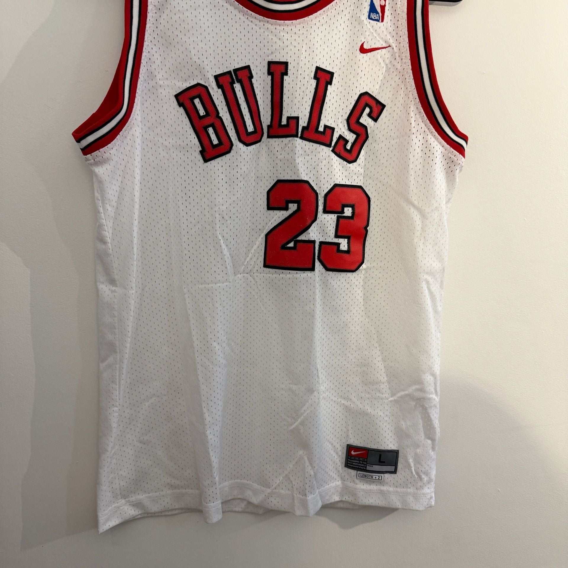 Vintage Nike Chicago Bulls Michael Jordan #23 Jersey White Size L 5