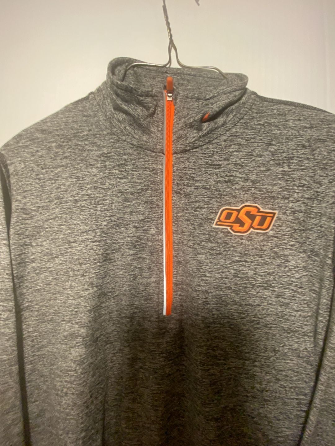 Nike Oklahoma State University Women’s L OSU Dri-Fit Quarter-Zip Pullover Gray 5