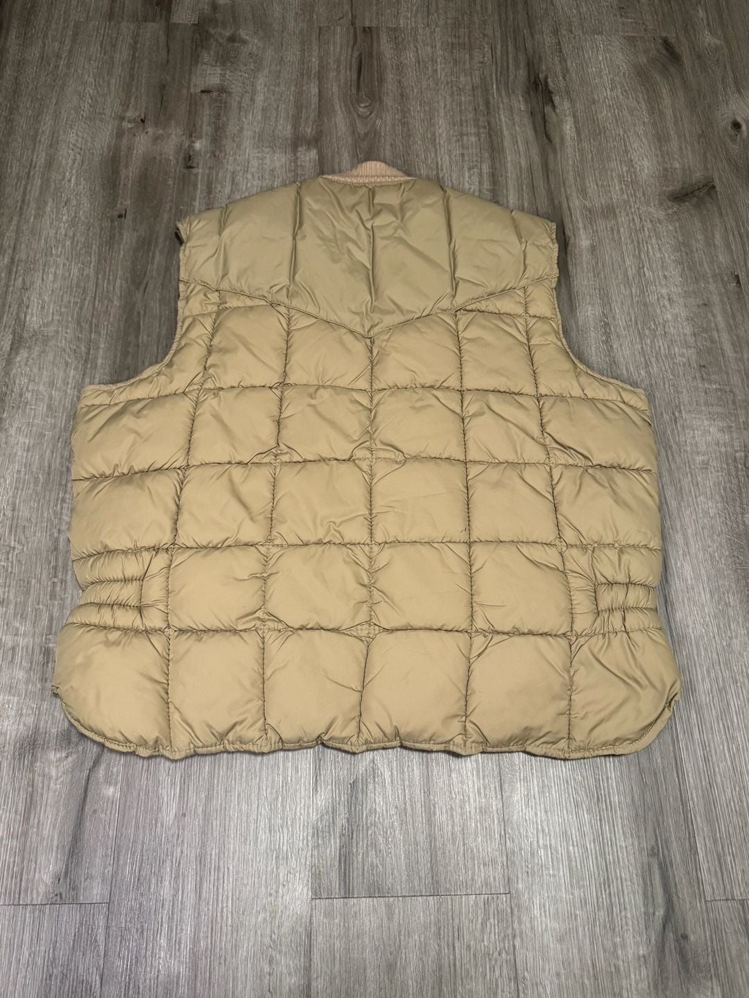 Vintage 80s Walls Western Puffer Vest Made in USA Tan XL Tall
5