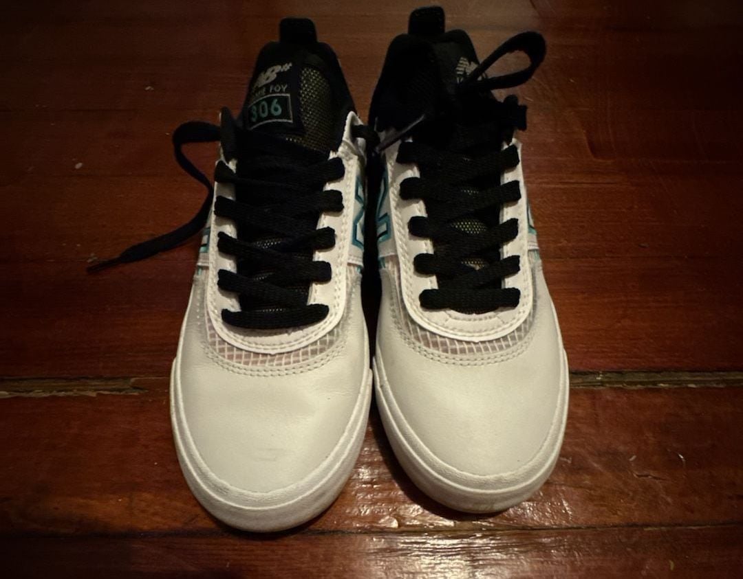New Balance Numeric Jamie Foy 306 White Aqua Sky Skate Shoes 3