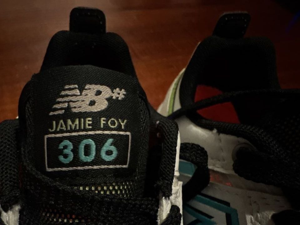 New Balance Numeric Jamie Foy 306 White Aqua Sky Skate Shoes 4