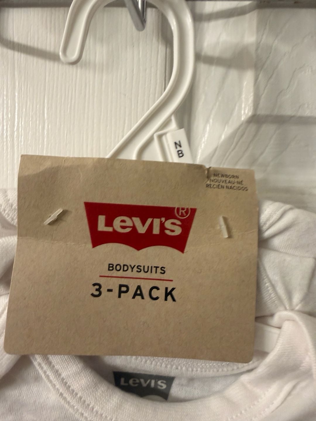 Levi's Three Piece Set Newborn Bodysuits 3-Pack 7