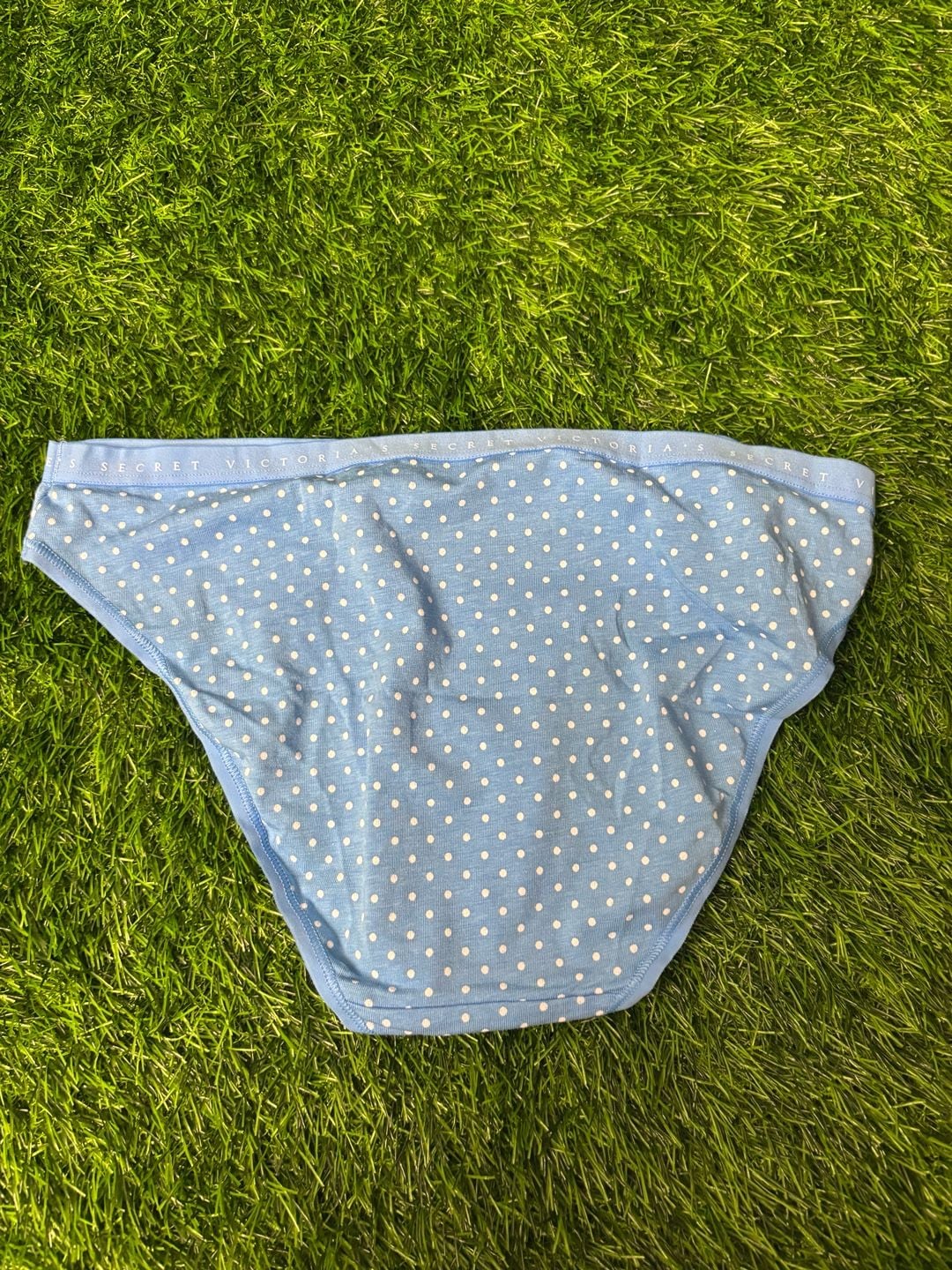 Victoria's Secret Blue Polka Dot Cotton Bikini Panty 2