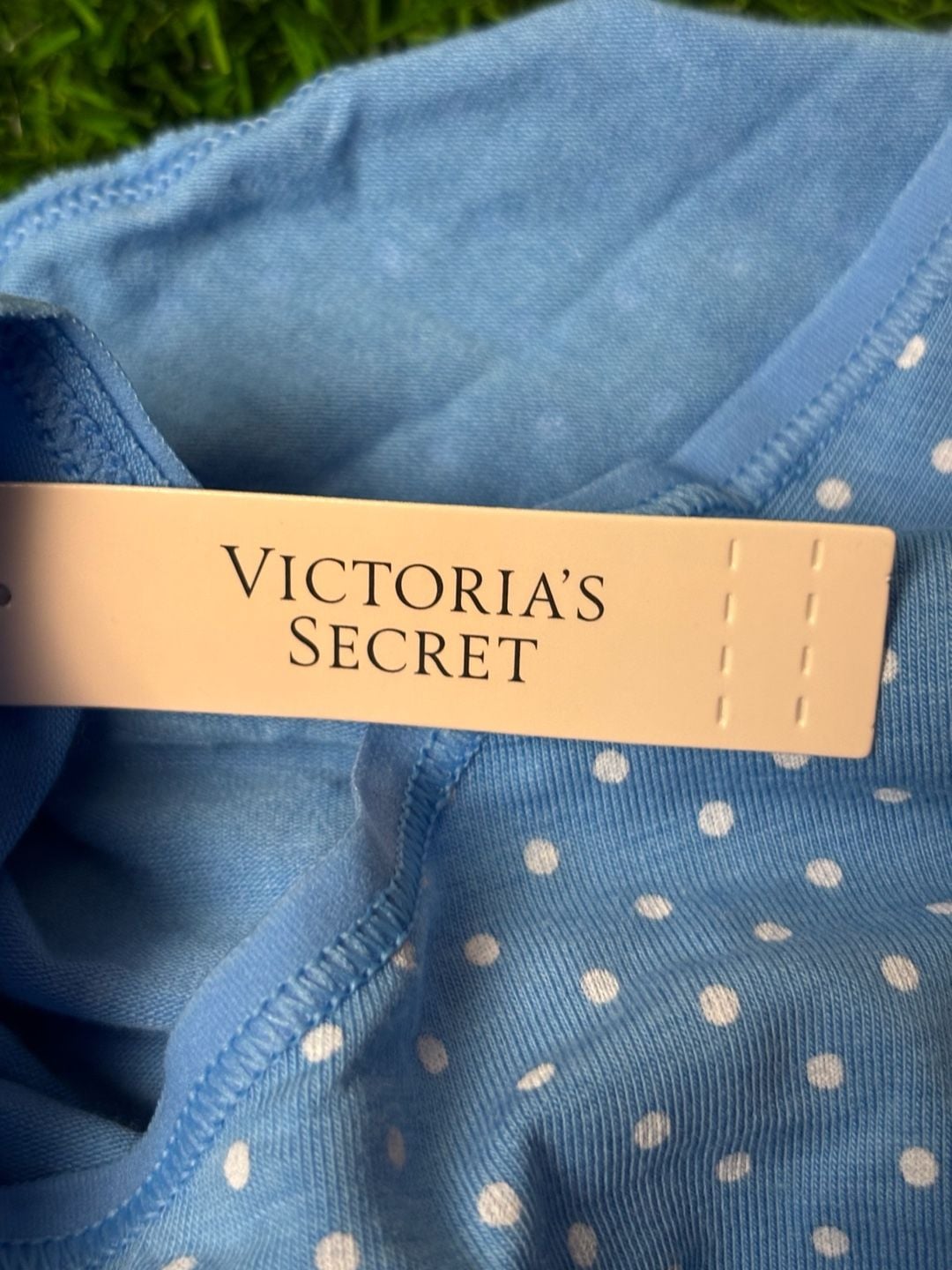 Victoria's Secret Blue Polka Dot Cotton Bikini Panty 3