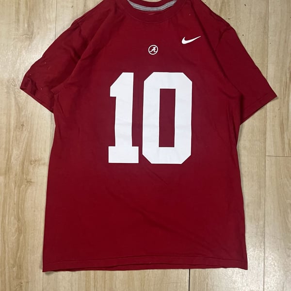 Nike Alabama Crimson Tide #10 Football T-Shirt Jersey Size L