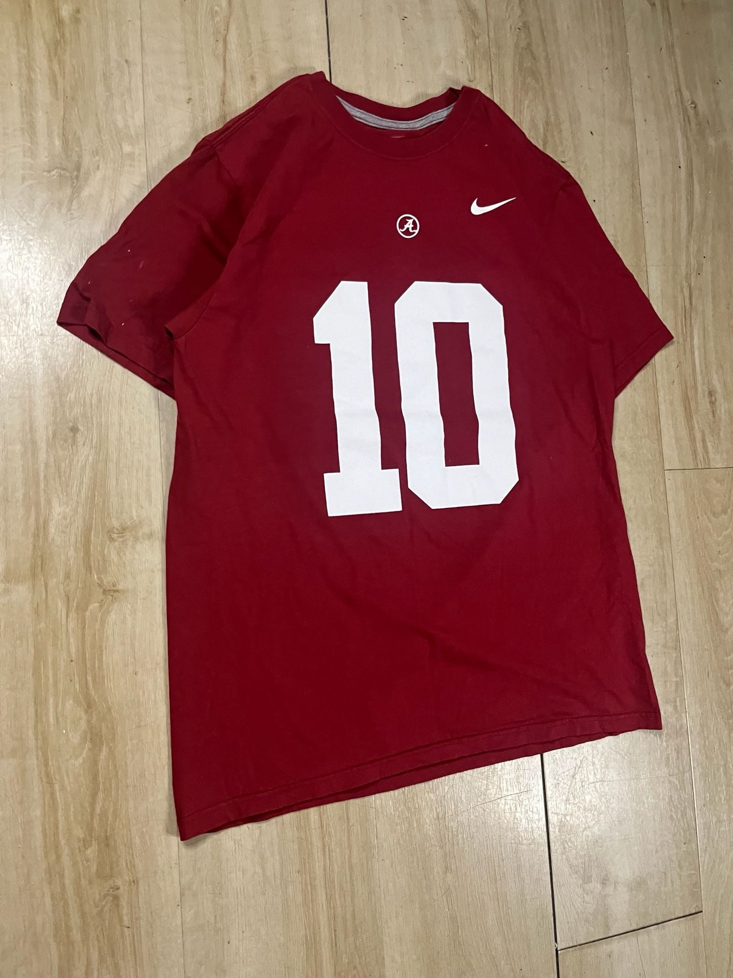 Nike Alabama Crimson Tide #10 Football T-Shirt Jersey Size L 4