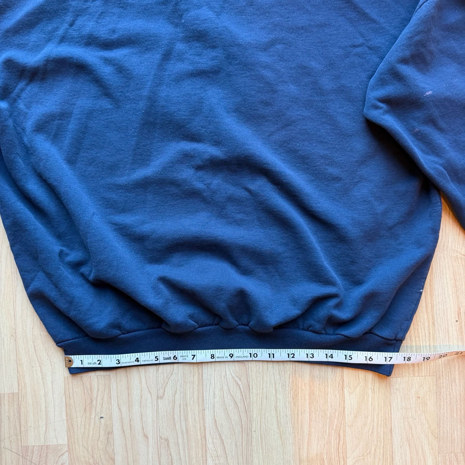 Vintage Embroidered Cowboy Boots Western Cowboy Blue Sweatshirt 11
