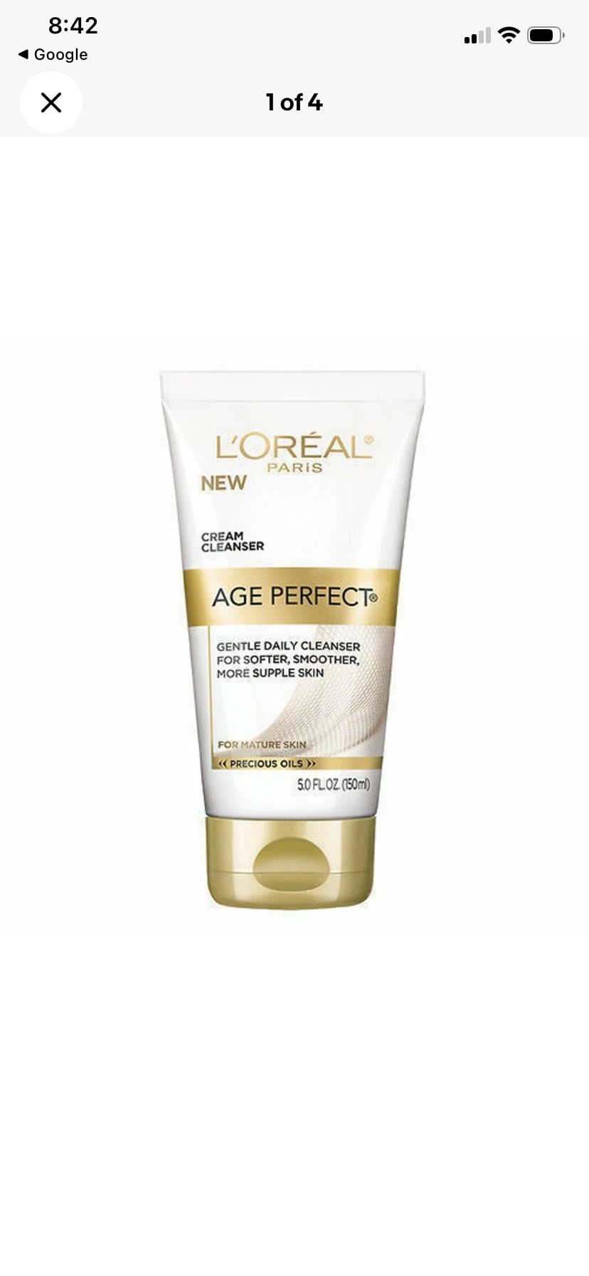 L'Oreal Paris Age Perfect Cream Cleanser 5 fl oz 8