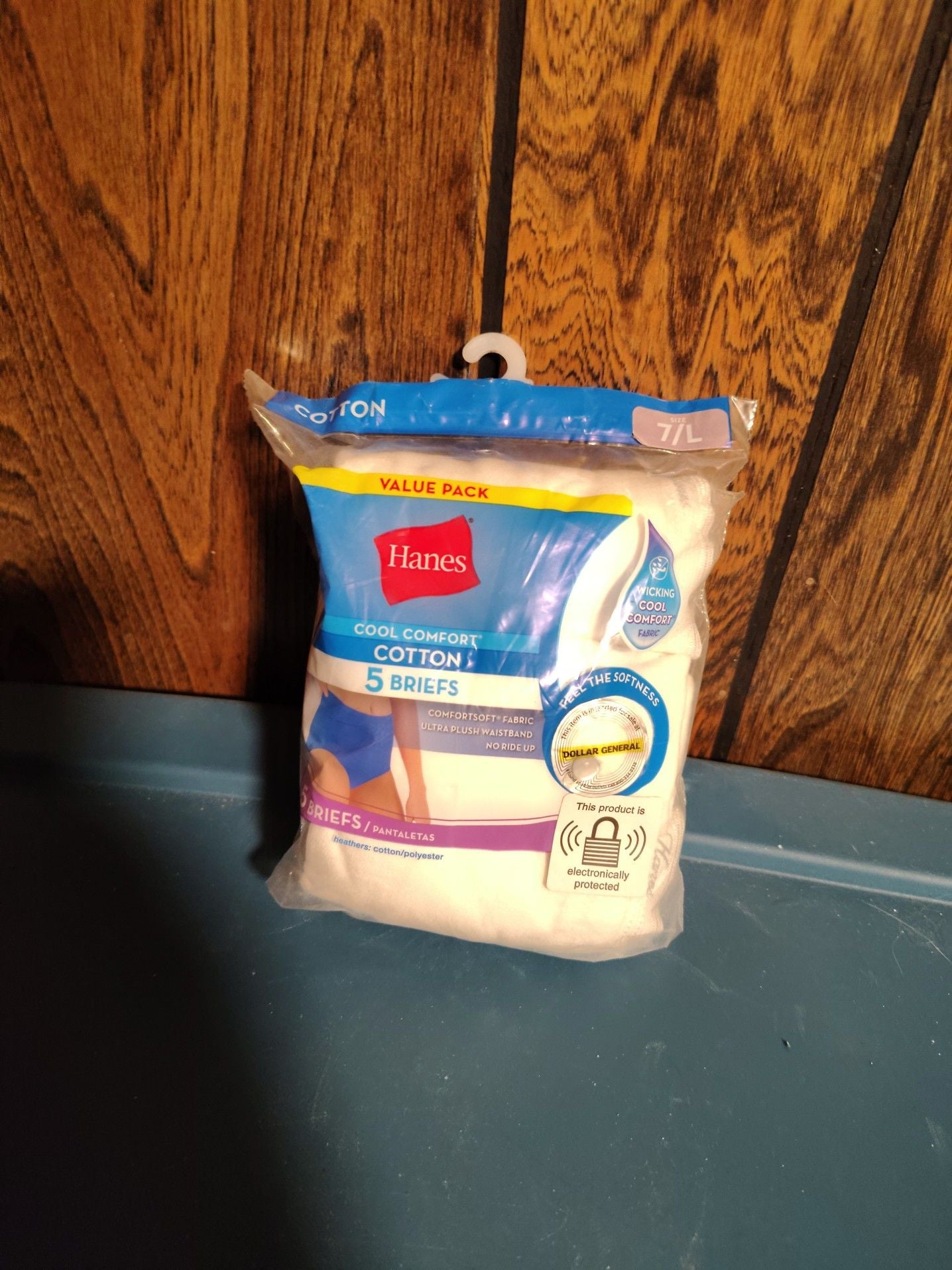 Hanes Cool Comfort Cotton Briefs Size 7/L Value Pack 5-Pack 1