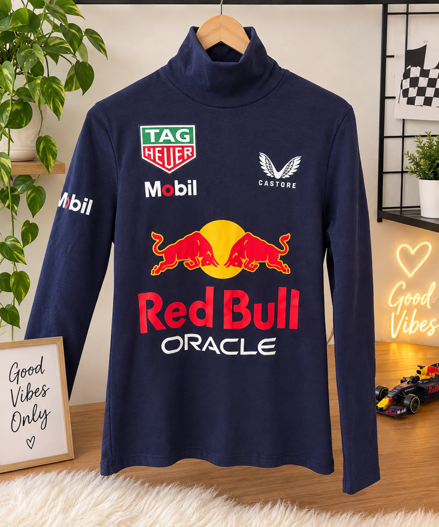 Castore Red Bull Racing Turtleneck Navy Blue 2