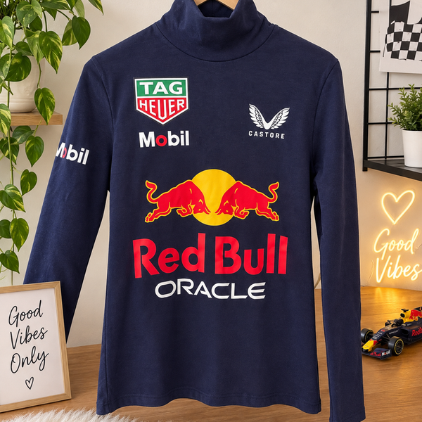 Castore Red Bull Racing Turtleneck Navy Blue