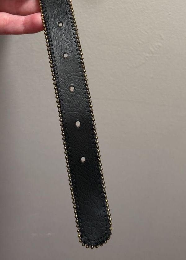 Dakota Ltd Vintage Abstract Print Leather Belt Size L Western Cowgirl 8