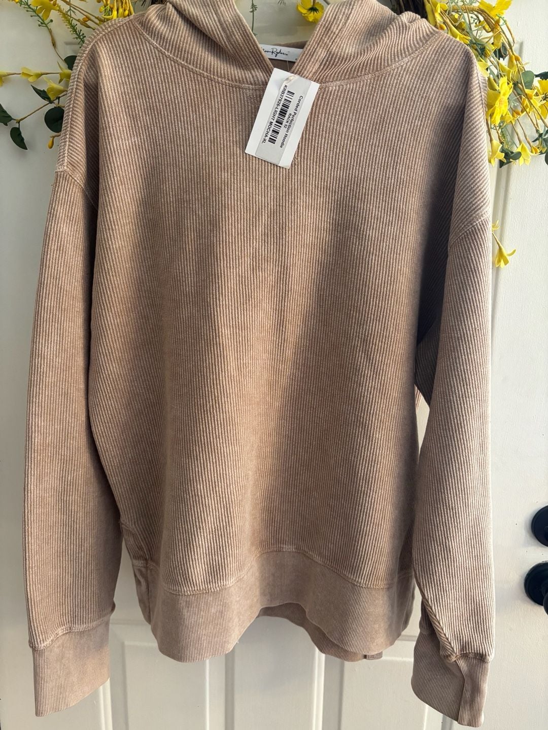 Moon Ryder Corded Perfection Hoodie Size XL Light Mocha 2