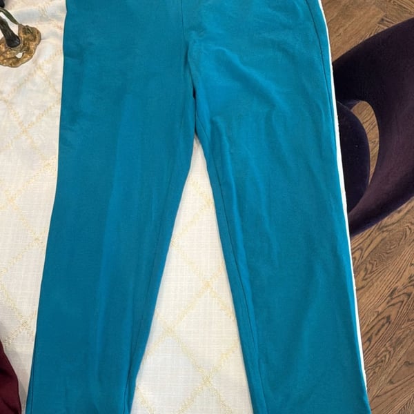 Eileen Fisher Jewel Slim Ankle Pant Size XL Teal Blue New with Tags XL