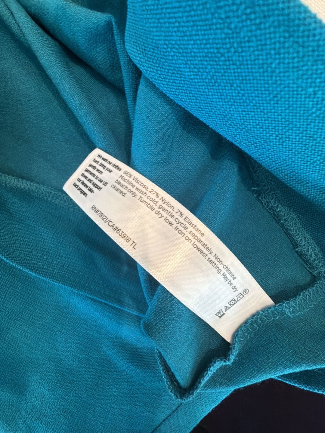Eileen Fisher Jewel Slim Ankle Pant Size XL Teal Blue New with Tags XL 10