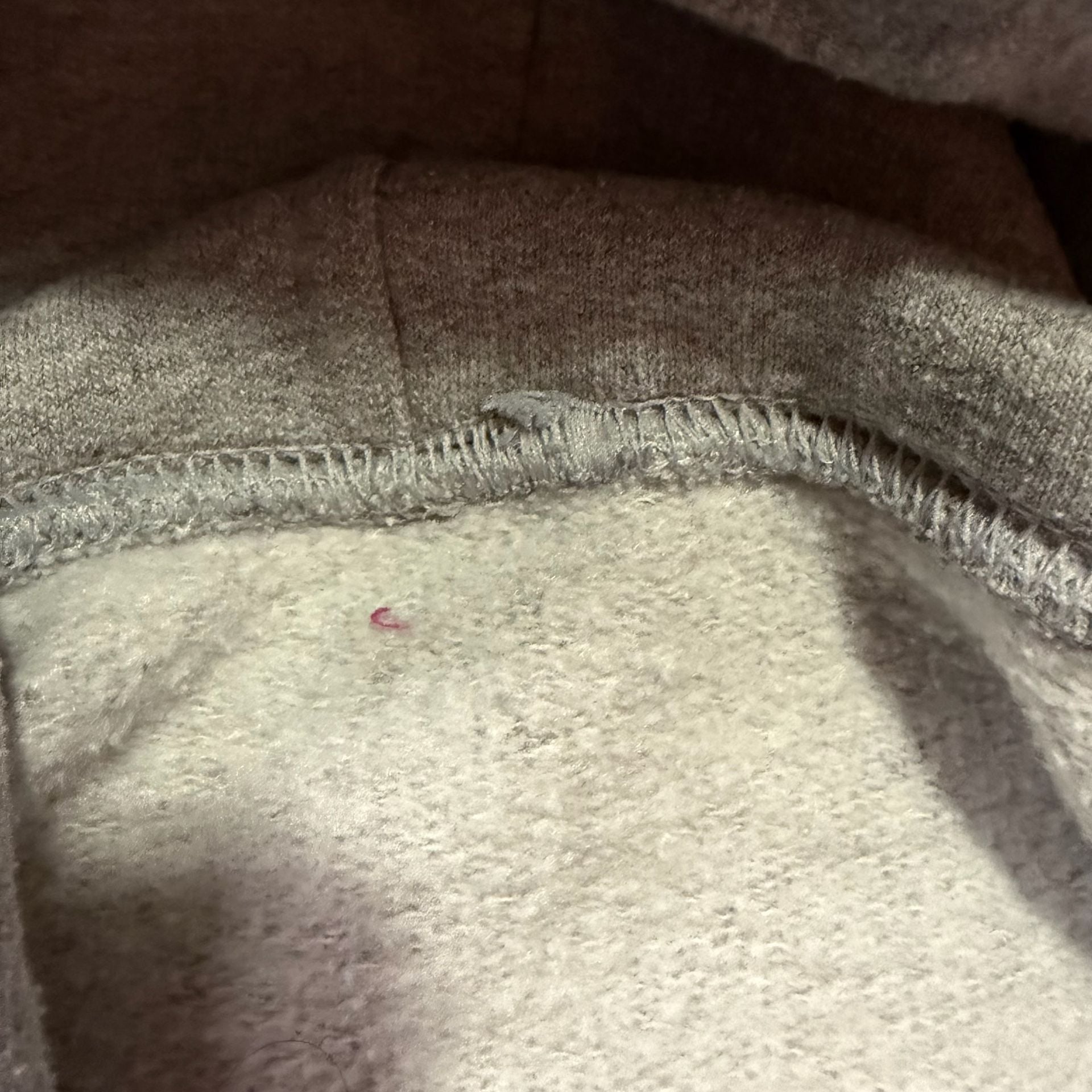 Unbranded Gray Hoodie with Plaid Star Patch and Hand Embroidery 5