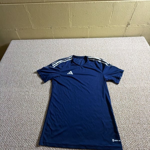 Adidas Tiro 23 Jersey Size S Navy Blue White Aeroready Soccer Shirt