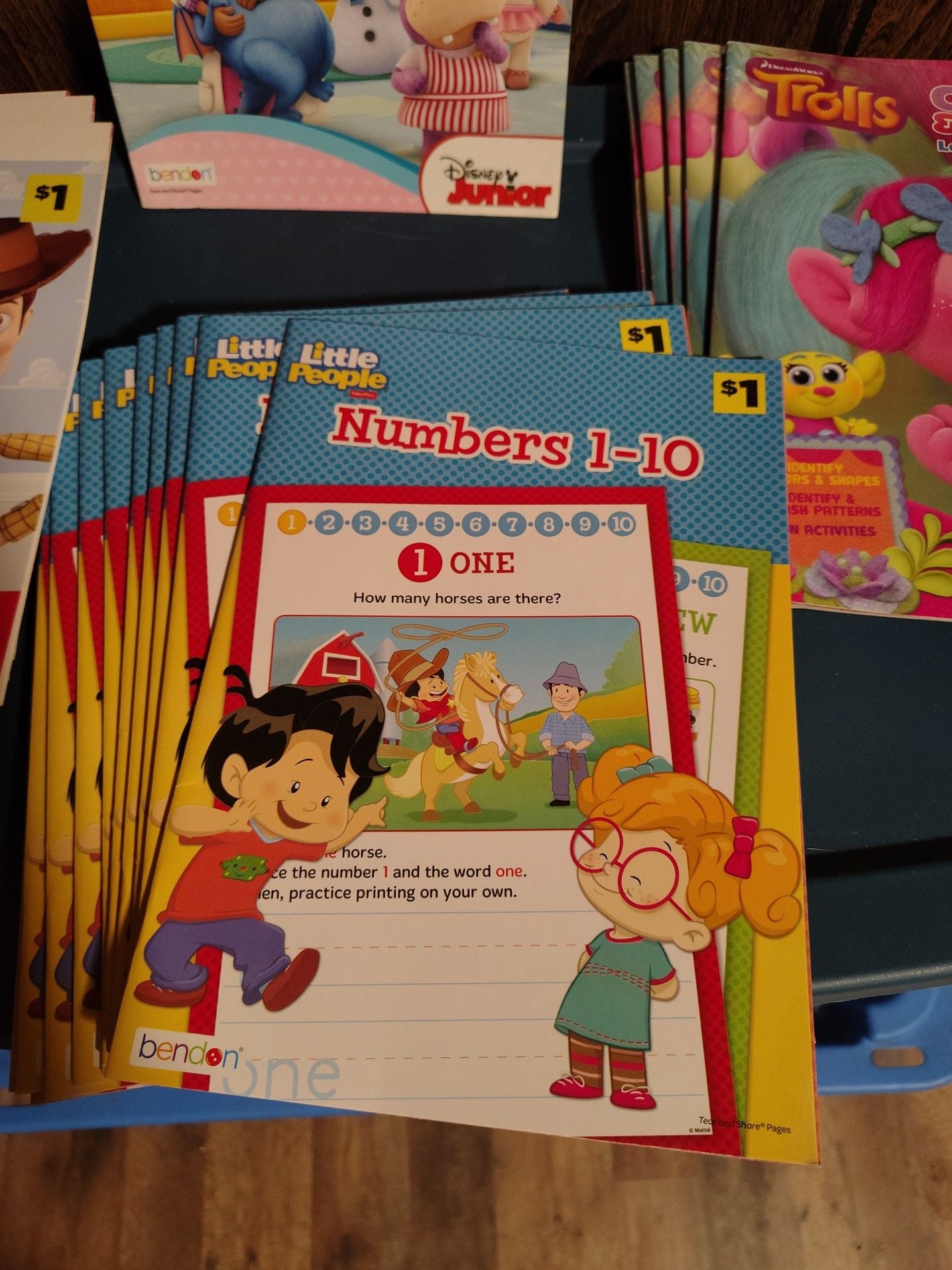 Bendon Assorted Childrens Learning Workbooks Lot of Multiple Books 5
