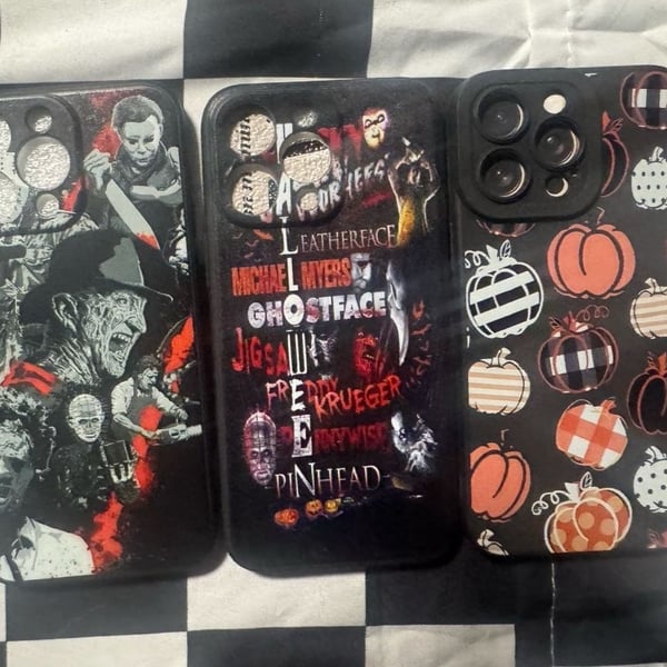 Horror Movie Villain Collage iPhone Case set of 3