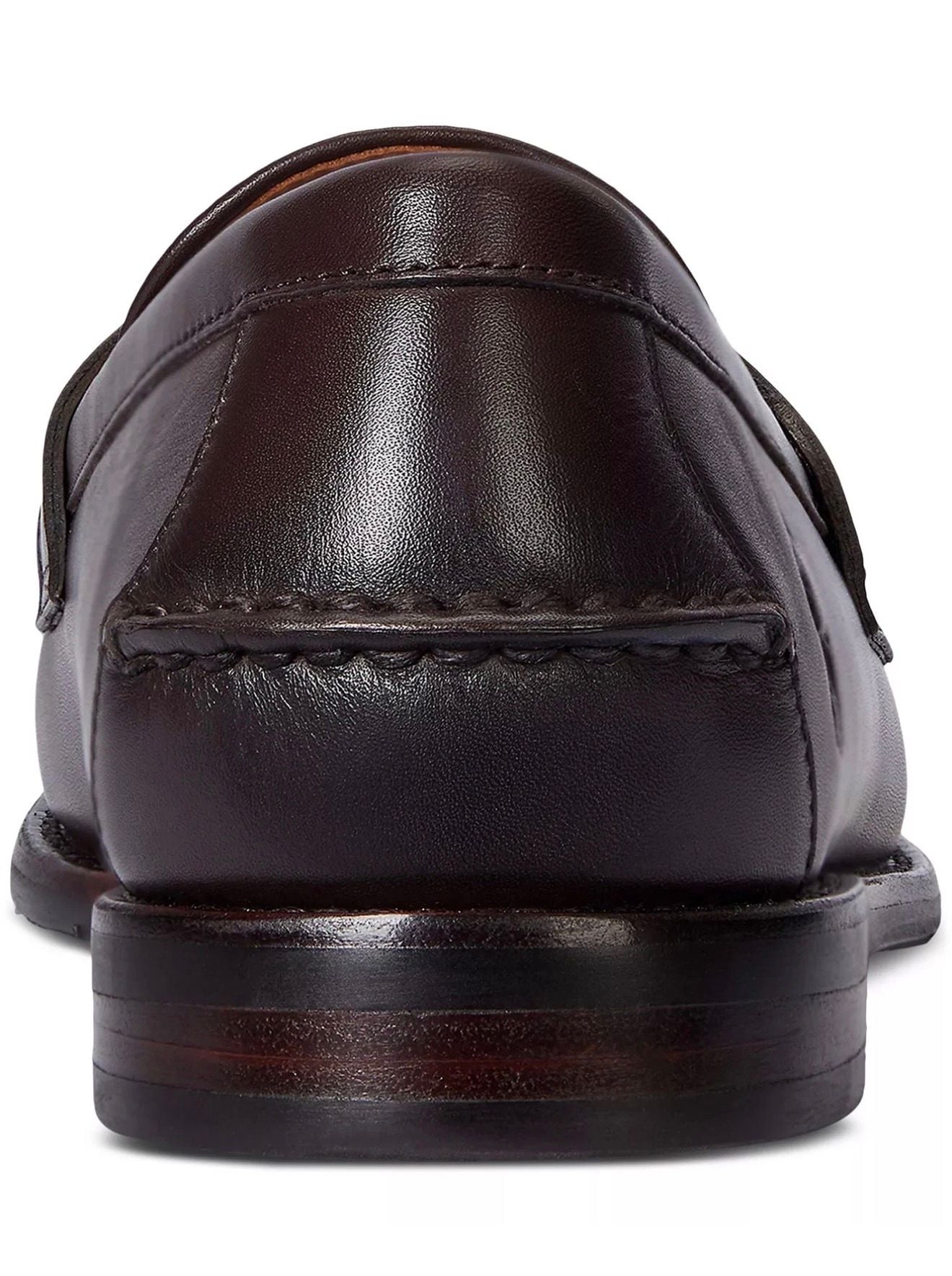 Polo Ralph Lauren Men's Alston Brown Leather & Plaid Penny Loafers NEW Size 12 12