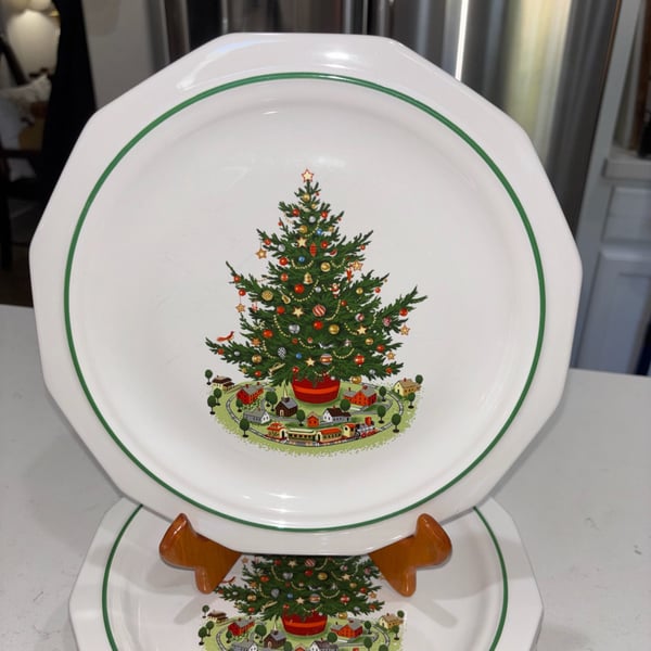Pfaltzgraff Heritage White Christmas Dinner Plate Set Of 6